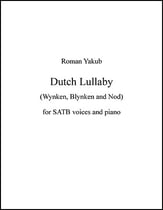 Dutch Lullaby SATB choral sheet music cover